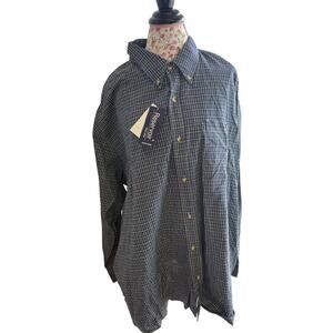 3x RESERVOIR World Wide long Sleeve COTTON Plaid Men's Shirt Size Xxxl